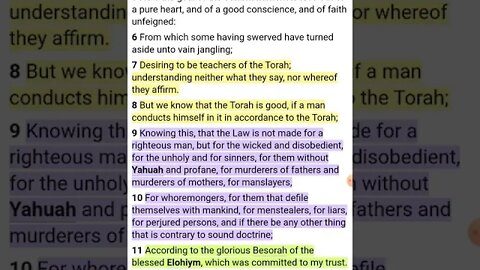 Sound Doctrine Means KEEPING THE TORAH aka LAWS