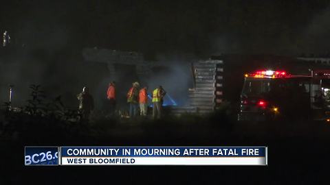 West Bloomfield community dealing with tragedy after deadly fire