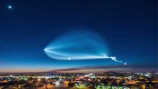 SpaceX raket skaber utrolige effekter på himlen