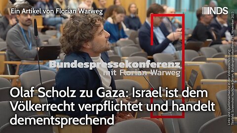 Olaf Scholz zu Gaza: Israel ist dem Völkerrecht verpflichtet & handelt dementsprechend | NDS-Podcast