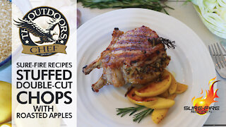 Stuffed Double-Cut Wild Boar Chops and Roasted Apples with The Outdoors Chef