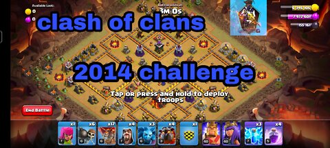 Clash of clans 2014 challenge complete