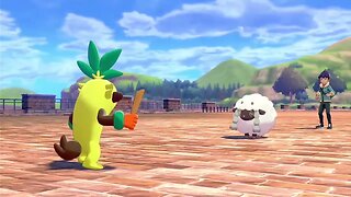 Pokémon Sword - Battling Pokémon Trainer Hop Gameplay