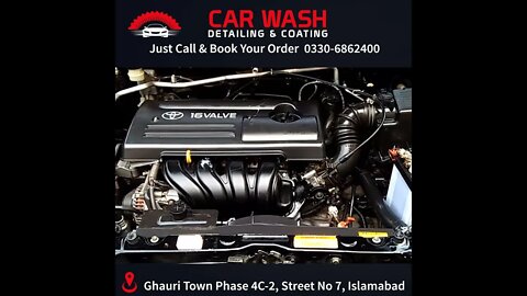 Toyota after complete engine detailing | Car Detailing in Islamabad 03306862400