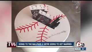 Couple marries at Victory Field