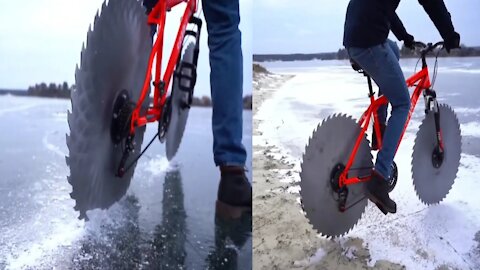 Cycling on ice