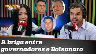 Thaís Oyama e Adrilles discordam sobre briga entre governadores e Bolsonaro
