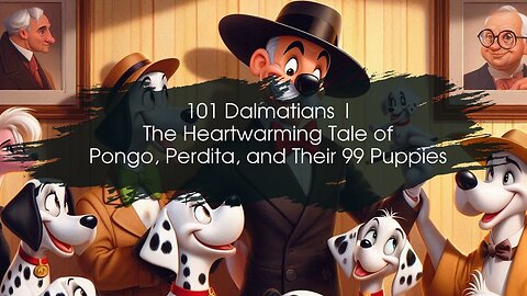 101 Dalmatians | The Heartwarming Tale of Pongo, Perdita, and Their 99 Puppies