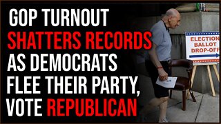GOP Turnout SHATTERS Records As Democrats Quit Party And Vote Republican