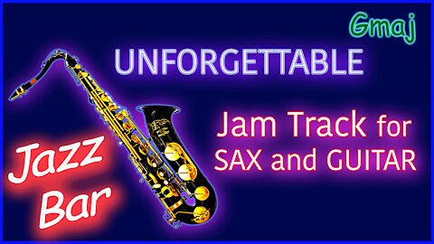 428 COOL JAZZ Jam Track in Cmaj for SAX and GUITAR