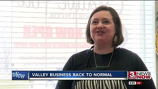 Valley business back to normal
