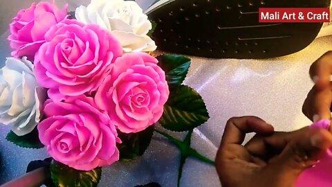 How to Make Foam Rose Flower