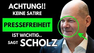 Keine Satire! Olaf Scholz redet über Pressefreiheit.@Deutschland Ohne Filter🙈