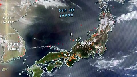 Japan off Shore Heat Detections Apr 13, 2023