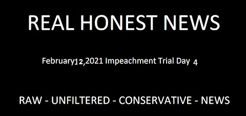 Day four of impeachment. We brought a great defense!