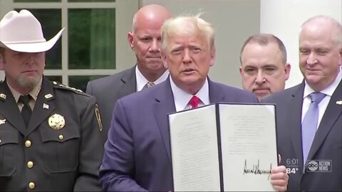 President Trump signs police reform order