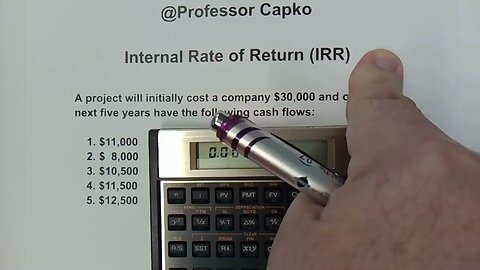 How to Calculate IRR Using the HP12C Financial Calculator