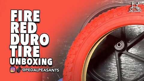 Fire Red Duro Tire Unboxing