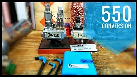 Dillon 550 Caliber Conversion And Powder Measure Swap Demonstration (No Primer Change)