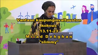 Milad "Slimmy" Dehghanin puhe 13.11-23