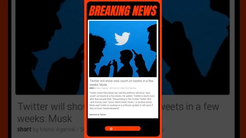 Sensational News | Tesla CEO Elon Musk Announces Twitter View Counts are Coming Soon! | #shorts