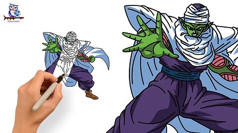 How to Draw Piccolo Dragon Ball Z - Step by Step