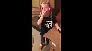 Little girl can't hold back tears for surprise puppy