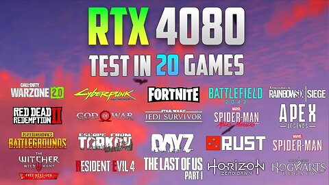 RTX 4080 Test in 20 Games - 1080p