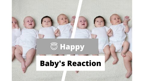 Happy Baby's Reaction🥰 #cutebaby #Cute #Baby #Behappy