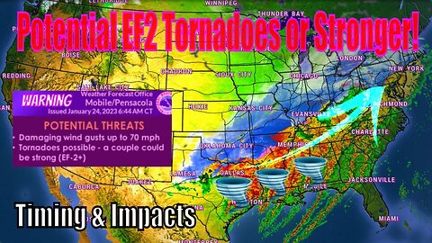 Warning! Nocturnal EF2 Tornadoes Or Stronger Possible!! Plus More!