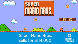 Original copy of Super Mario Bros. breaks records