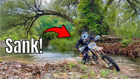 I Sunk My Dirtbike In A River!