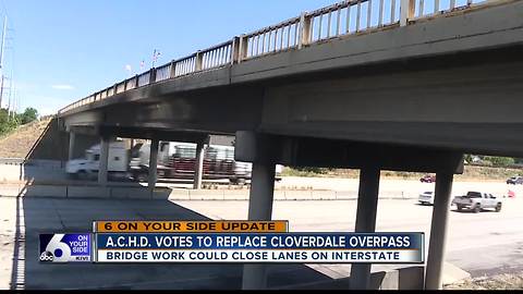 Cloverdale overpass to undergo yearlong maintenance