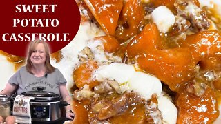 Crockpot SWEET POTATO CASSEROLE, Favorite Thanksgiving Side Dish