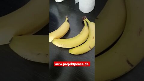 99 % Prozent essen Bananen unreif