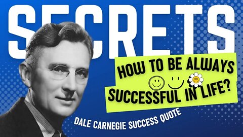 Dale Carnegie Success Quote│How To Be Always Successful?🔥│Success Video│#quote #motivationalvideo