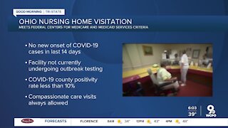 Ohio nursing homes to allow visitations under certain conditions