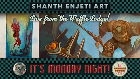 🔴 LIVE! Painting Comics | Live at the CG Waffle Lodge!