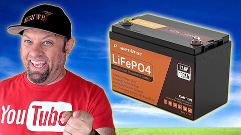 PowerUrus RoyPow 12V 100AH LifePO4 Battery with Bluetooth!