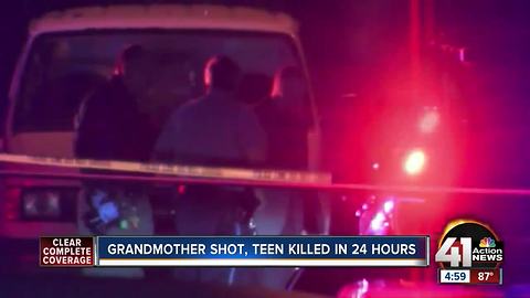 Seventy-seven-year-old grandmother, man bound for college shot in KCK