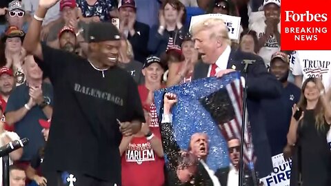 JUST IN: Trump Brings Artist 'Artlanta' On Stage To Sign Work Depicting 'Fight Fight Fight' Moment