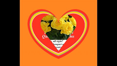 Good morning my love, brought a yellow rose bouquet, love you! [Message] [Quotes and Poems]