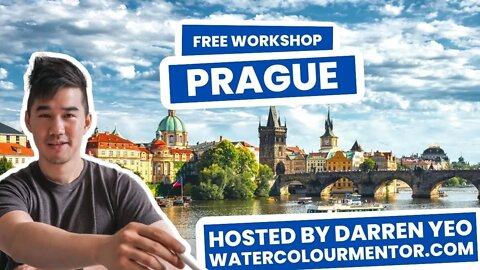 Let's Paint Prague In Watercolour! FREE Live Watercolour Workshop