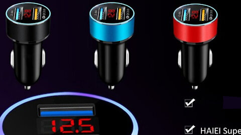 Universal Dual USB Car Charger Adapter Fast Charging