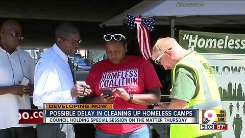 Officials set meeting about Third St. tent city