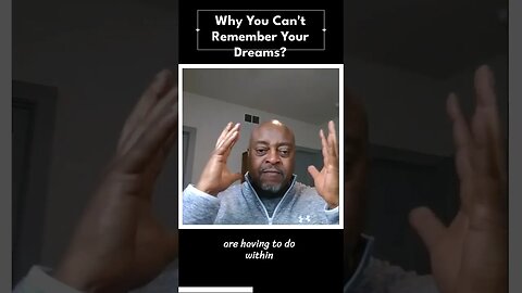 Why you cant remember your dreams