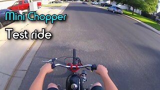 Taking the 212cc Predator Mini chopper out for a spin