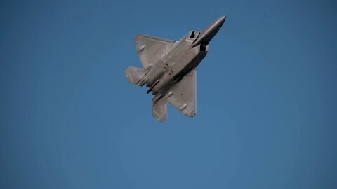 F-22s Fly Final Sorties in Support of Polar Force 22-4