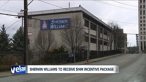 Cuyahoga County officials discuss a fourteen-million dollar Incentive grant to help build the new Sherwin Williams Cleveland headquarters