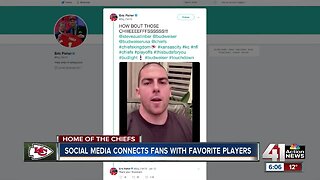 Social media connects fans with Chiefs players